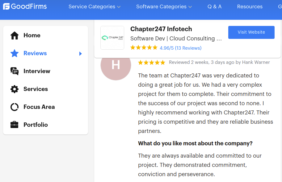 Review on GoodFirm