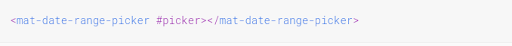 mate date range picker